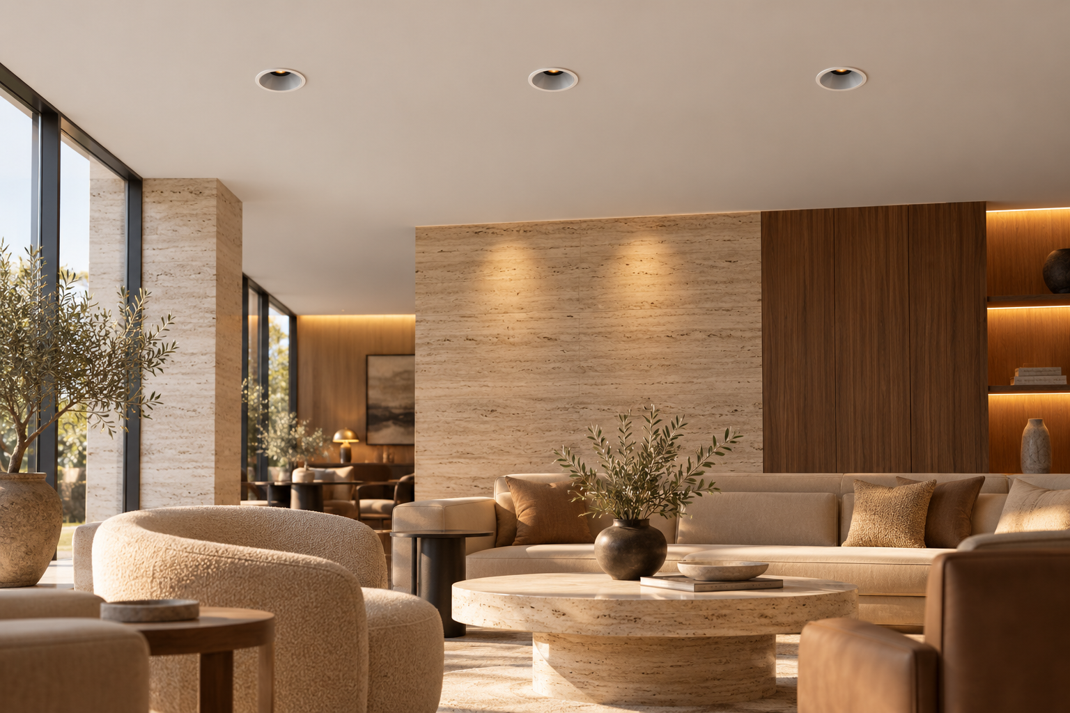 MKR-230 serisiyle otel dinlenme alanı — temsili uygulama.