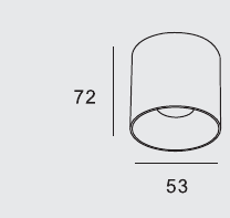 MKR-400: dış çap 53 mm, yükseklik 72 mm