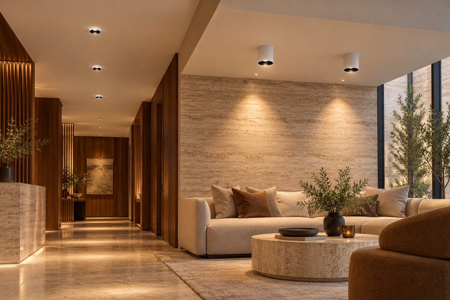 MKR-400 serisiyle otel dinlenme alanı — temsili uygulama.