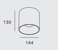 MKR-404: dış çap 144 mm, yükseklik 130 mm