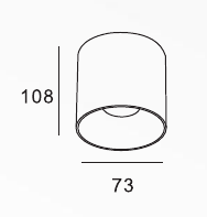 MKR-500: dış çap 73 mm, yükseklik 108 mm